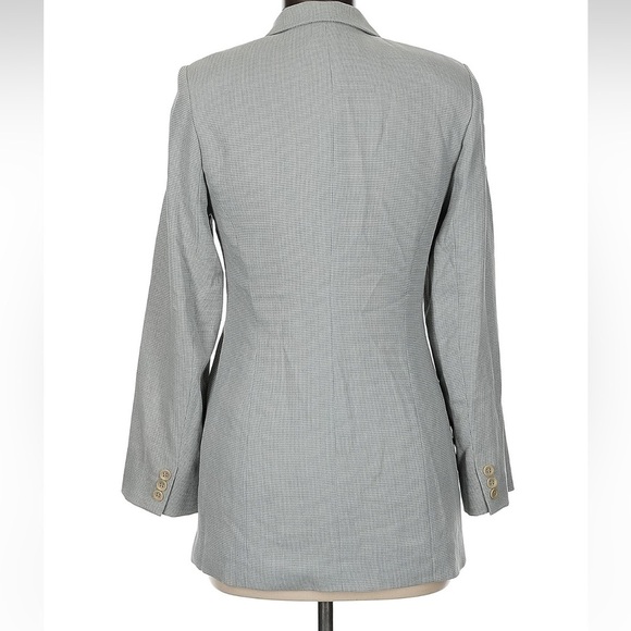 Vintage Alex Garfield & Marks Women’s Long Blazer Jacket Gray Tailored Size 6 S - Picture 2 of 6